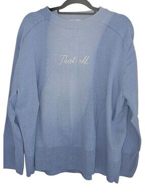 Official The Devil Wears Prada "That's All." Periwinkle Blue Knit Sweater – XXL